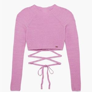 Savage X Fenty Crop Tie Sweater